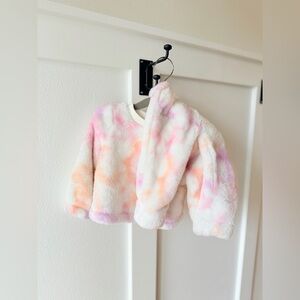 Cat & Jack Tie-Dye Sherpa Matching Crewneck and Jogger Set